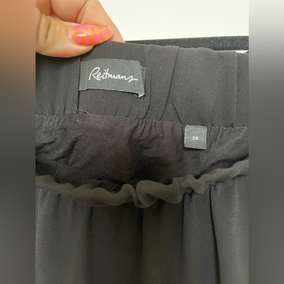 Black sheer midi skirt - Picture 3 of 4